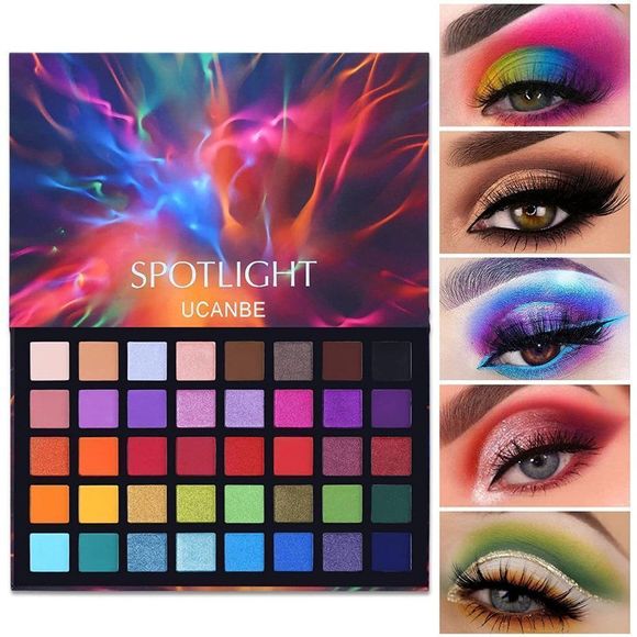 UCANBE Spotlight Eyeshadow Palette Professional 40 Color Eye Shadow - Picture 2 of 7